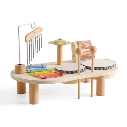 Jeux Montessori en bois – Xylophone et carillon à vent - Jeux educatif pour bébé – Jouet d’Éveil Musical – Cadeau de Naissance ou d’Anniversaire