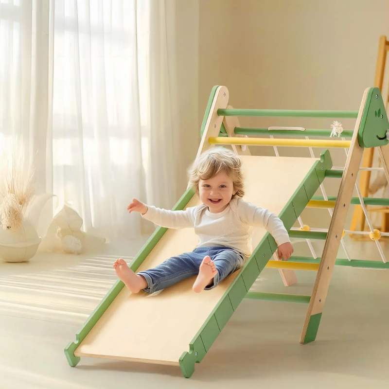 Jeux montessori 7 en 1 – Jeu en bois d'initiation à l'escalade pour enfants