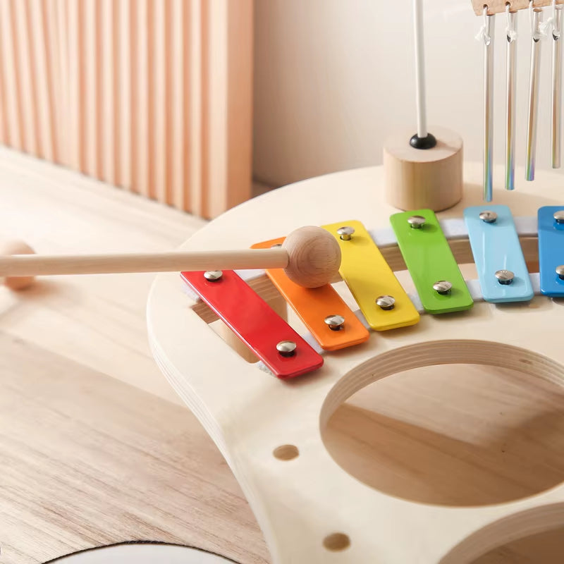 Jeux Montessori en bois – Xylophone et carillon à vent - Jeux educatif pour bébé – Jouet d’Éveil Musical – Cadeau de Naissance ou d’Anniversaire